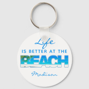 Chaveiro Texto personalizado BEACH