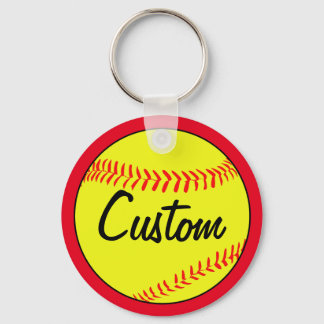 Chaveiro Texto Personalizado - Equipe de Softball Red Fastp