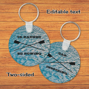 Chaveiro Texto personalizado remos na água