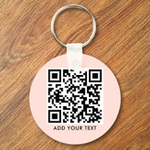 Texto QR personalizado Texto moderno cor-de-rosa-r