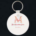 Chaveiro texto simples e mínimo da melhor vovó sempre verme<br><div class="desc">design</div>