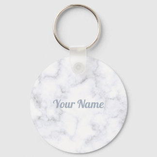 Chaveiro Textura branca elegante Personalizar