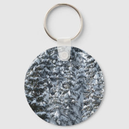 Chaveiro Textura de árvore de abertura de neve