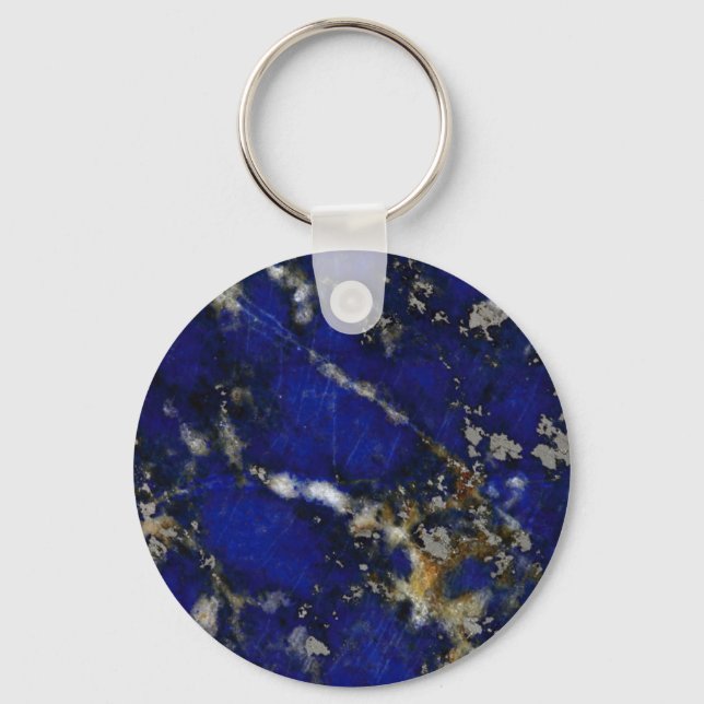Chaveiro Textura de pedra: Lapis lazuli (Frente)