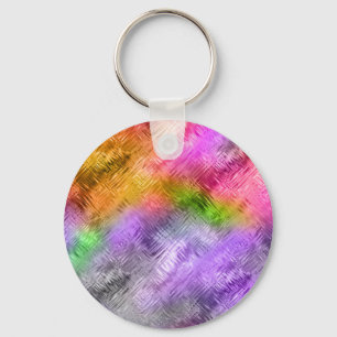 Chaveiro Textura Roxa Glassy Ametrine
