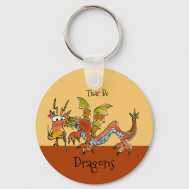Chaveiro Thar Be Dragon
