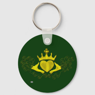 Chaveiro The Claddagh (Dourado)