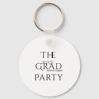 Chaveiro The grad party name 20XX bold letter graduatsimple