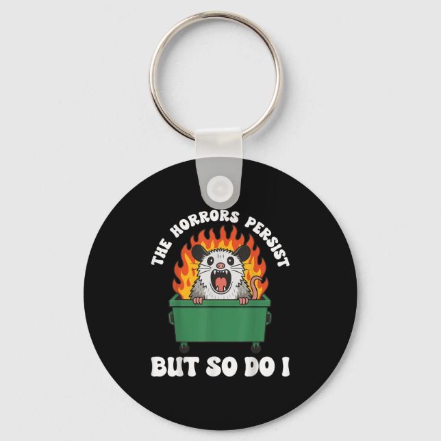 Chaveiro The Horrors Persist But So Do I Ossum  (Frente)