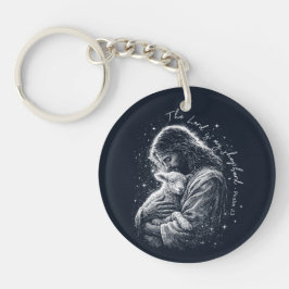Chaveiro The Lord is my Shepard. Psalm 23. Acrylic Keychain
