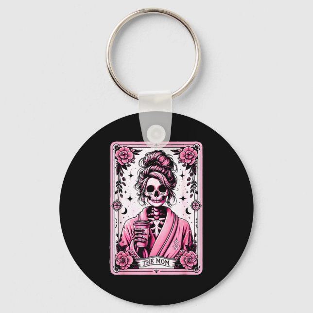 Chaveiro The Mom Funny Tarot Card Woman Skeleton Mother Sku (Frente)