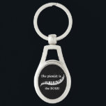 Chaveiro The pianist is  the BOSS Keychain<br><div class="desc">Share your love for piano and let everyone know who's in charge with this keychain! Makes a great gift!</div>
