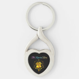 Chaveiro The Rejected Rose: Mother’s Golden Heart Keychain