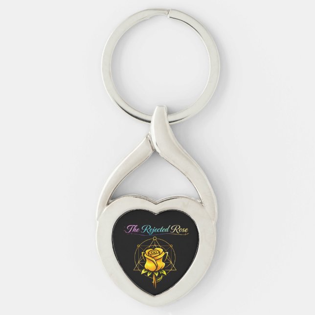 Chaveiro The Rejected Rose: Mother’s Golden Heart Keychain (Frente)