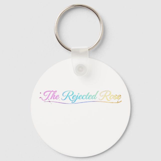 Chaveiro The Rejected Rose: Official Rainbow Logo Keychain (Frente)