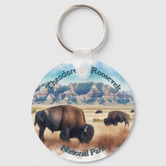 Chaveiro Theodore Roosevelt Parque Nacional Bison Souvenir