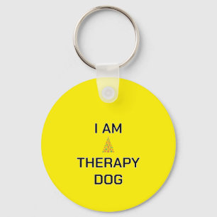 Chaveiro Therapy Dog Simple Christmas etiqueta personalizad