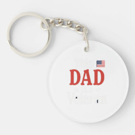 Chaveiro This Dad is a Veteran Keychain – Heartfelt Gift