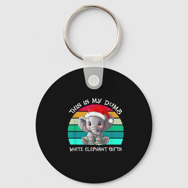 Chaveiro This Is My Dumb White Elephant Christmas Xmas Unde (Frente)