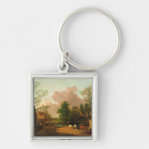 Chaveiro Thomas Gainsborough uma paisagem com figuras, Fa