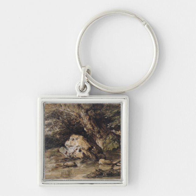 Chaveiro Thomas Gainsborough | uma paisagem montanhosa com (Frente)
