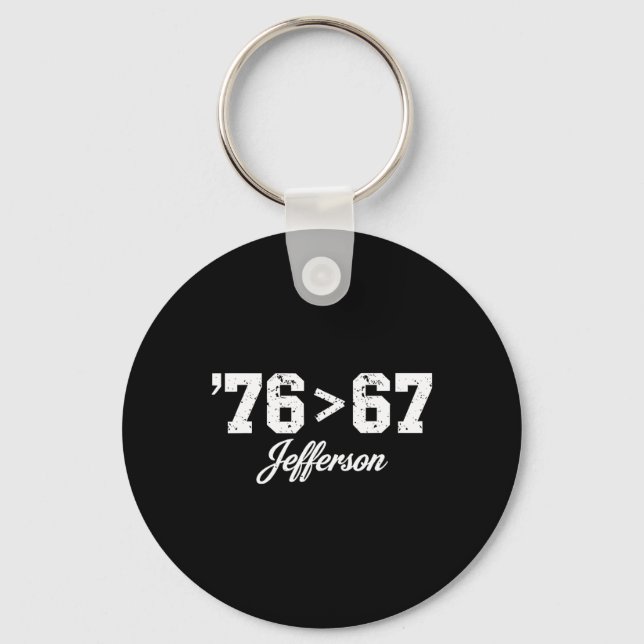 Chaveiro Thomas Jefferson 76 67 Self-evident Make History F (Frente)