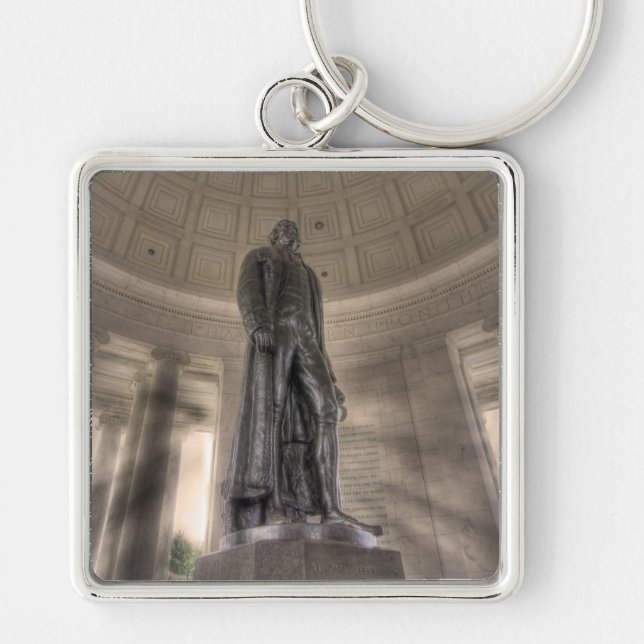 Chaveiro Thomas Jefferson Memorial Bronze Estátua (Frente)