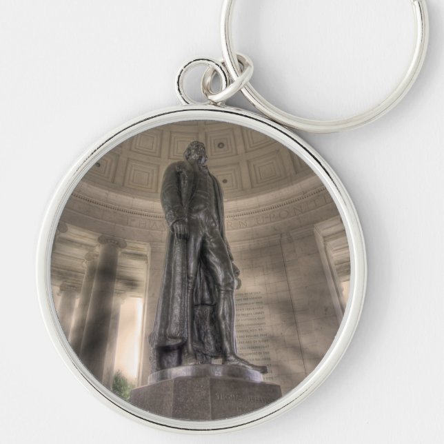 Chaveiro Thomas Jefferson Memorial Bronze Estátua (Frente)