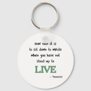 Chaveiro Thoreau na escrita