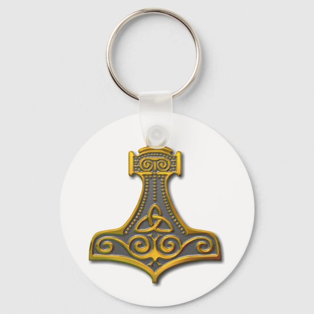 Chaveiro Thor's Hammer-gold (Frente)