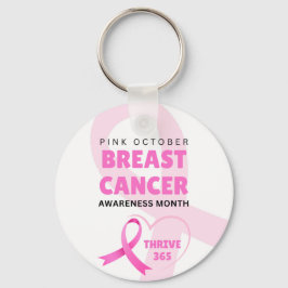 Chaveiro Thrive 365 Mês de consciência do câncer de mama 20