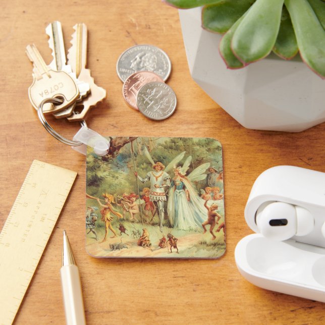 Chaveiro Thumbelina e Prince Wedding, Vintage Fairy Tales (Mesa)