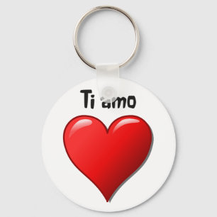 Chaveiro Ti amo - Eu te amo no italiano