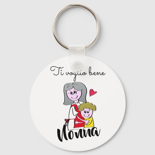 Chaveiro Ti voglio bene Nonna (Frente)