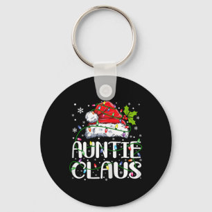 Chaveiro Tia Claus Natal Luzes Pajama Família Matchi