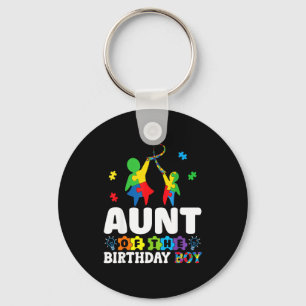 Chaveiro Tia do Menino do Aniversário Apoio à Conscientizaç