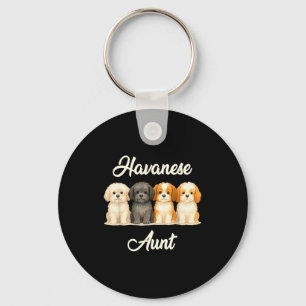 Chaveiro Tia Havanese Presente Fofa Amante de Cachorro Engr