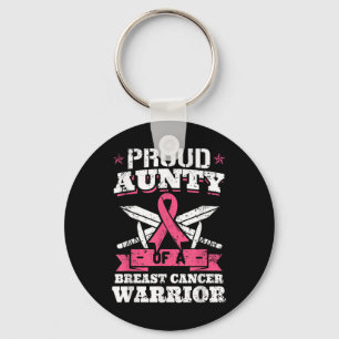 Chaveiro Tia Orgulhosa Do Guerreiro Do Cancer Da Mama Aware