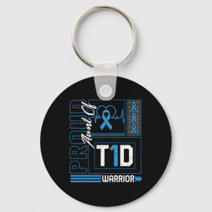Chaveiro Tia Orgulhosa Do Guerreiro T1d Awarenes Da Diabete