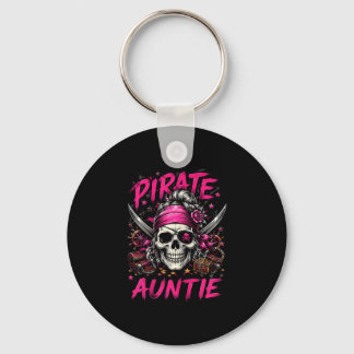 Chaveiro Tia pirata caveira de família engraçada bandeira J