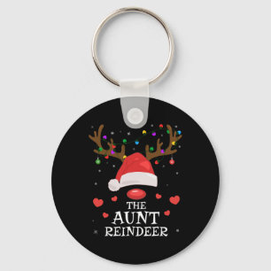 Chaveiro Tia Reindeer Família Coincidindo Natal Tia Aun