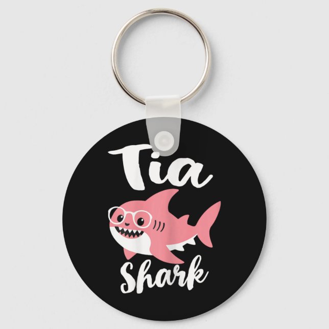 Chaveiro Tia Shark Dia de as mães Vovó Engraçado (Frente)