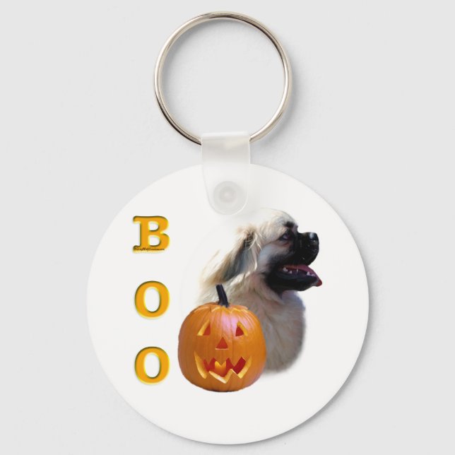 Chaveiro Tibetano Spaniel Boo (Frente)