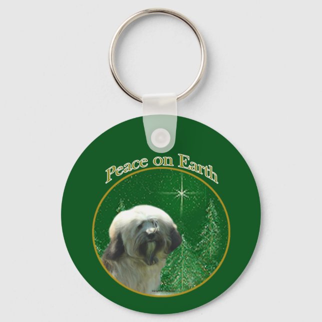 Chaveiro Tibetano Terrier Peace (Frente)