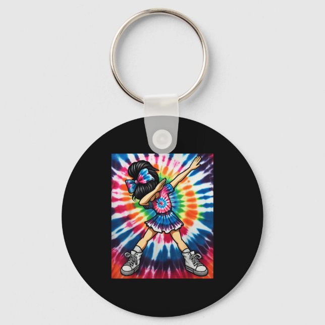Chaveiro Tie Dye Dabbing Cheerleader Dance Cheerleadin (Frente)
