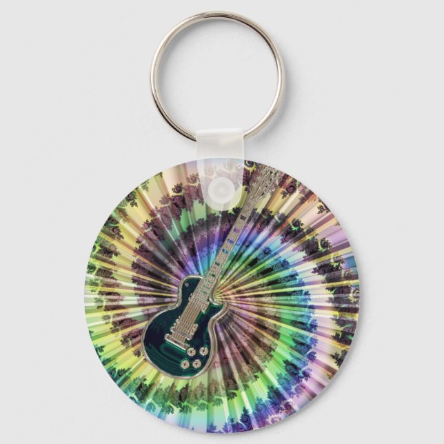 Chaveiro Tie-Dye Guitar (Frente)