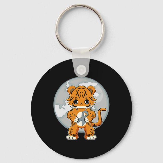 Chaveiro Tiger Anime Cat Dislexia Consciência (Frente)