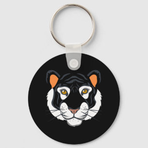 Chaveiro Tiger Face Costume Halloween Fingir que sou um Tig