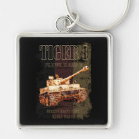 Tiger I German Heavy Tank WII com bandeira alemã
