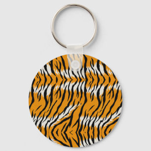 Chaveiro Tiger Skin Animal Print Pattern Design